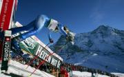 Didier Défago au départ descente du Lauberhorn